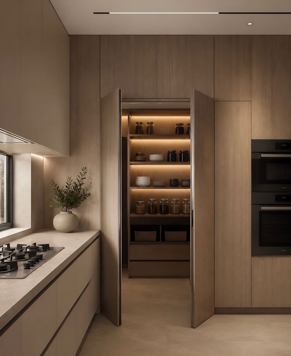 3D design: pantry open